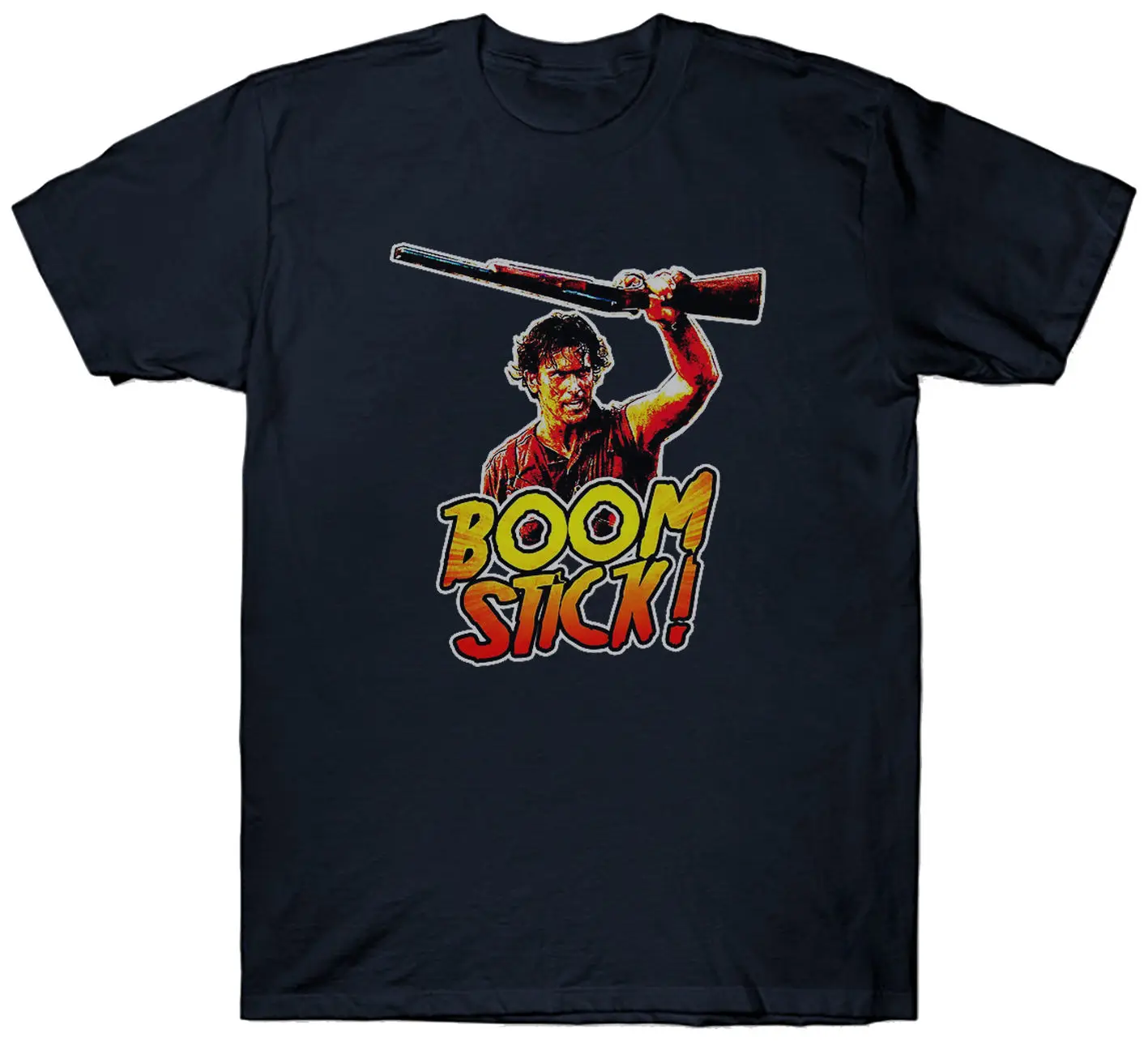 

EVIL DEAD T SHIRT BOOM STICK ASH TV SERIES ZOMBIES ZOMBIE FAN PRESENT Stranger Things Design T-Shirt 2018 New TOP TEE