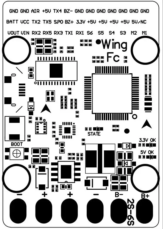 F4 Fixed-wing Flying wing FPV INAV Flight Control-2