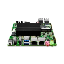 Very cheap Quad core 2 08Ghz Fanless N3150 ITX font b Motherboard b font Dual RJ45