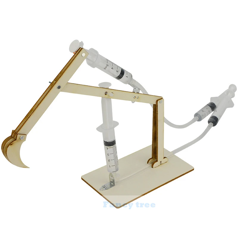 DIY 2 Channel Hydraulic Excavator Kit Kid Physics Fun Technology Toys School Science Project  Education Experiment