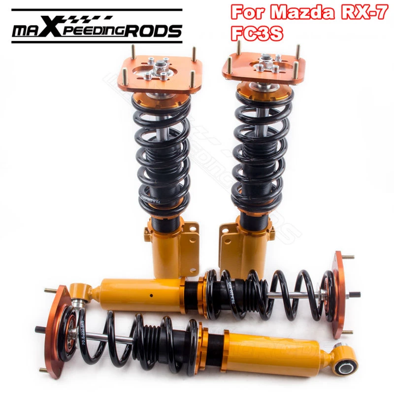 Front Rear Coilovers Kit Fit Mazda Savanna Rx7 Fc Fc3s Rx 7 1 3l R2 Gas Turbocharged Coupe Suspension Strut Coilover Spring New Aliexpress