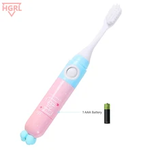 5 цветов мягкая щетина детская зубная щетка с батарейками автоматическая зубная щетка отбеливатель зубов для детей от 3 до 6 лет