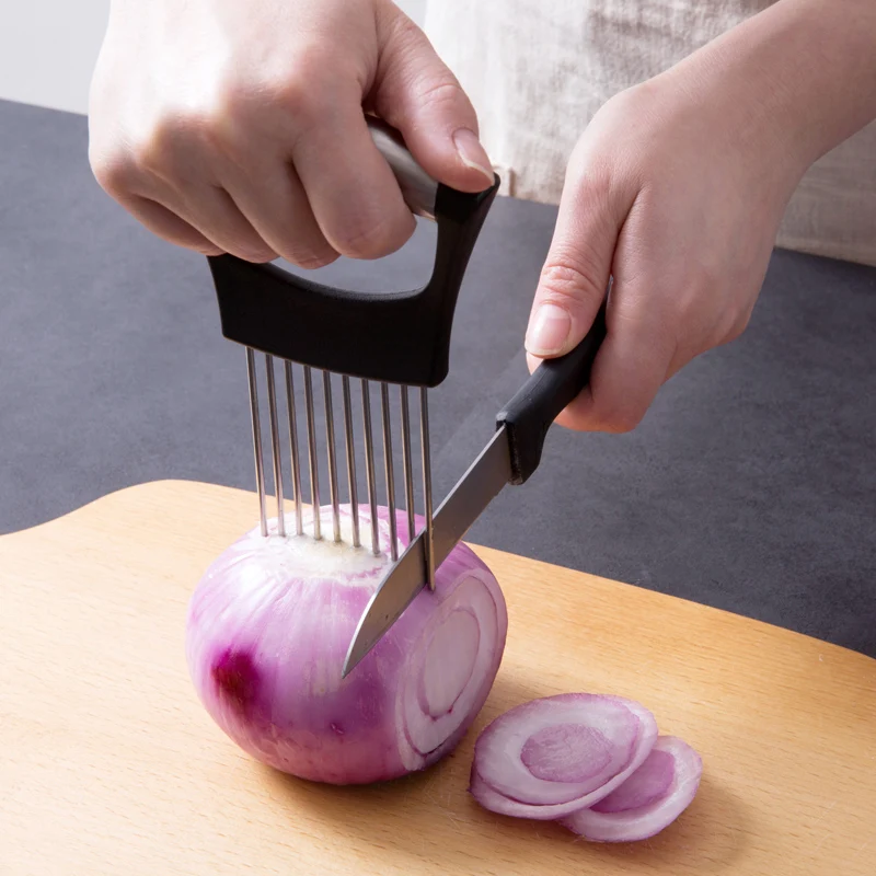 Vegetable Cutter Stainless Steel Kitchen Cutter Onion Helper Cut Lemon