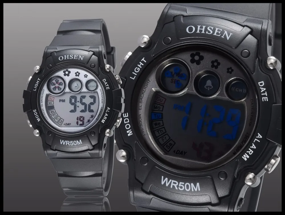 New Ohsen Unisex Watch Fashion Casual Watches Relogio Masculino Students Sports For Men Women Water Resistant Alarm Wristwatches (18)