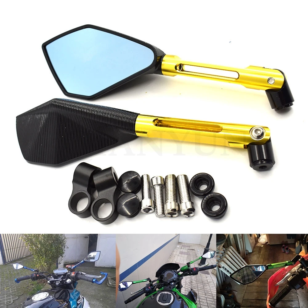

Rearview Mirrors For Kawasaki Z900 Z1000 Z650 Z125 Z 900 1000 650 125 CNC Aluminum Mirror Motorcycle Scooter Accessories