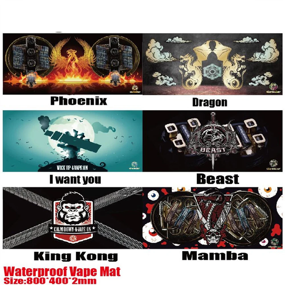 

A-Touch Waterproof Vape Mat And Oil-Proof Vape Mat Electronic Cigarette Work Pad Coil RTA RDA DIY Mat Operation Equipment