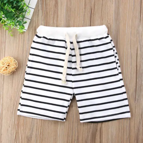

Summer Toddler Kids Baby Boys Sportwear Lace-Up Swimwear Striped Beach Beachwear Bathing Briefs Shorts