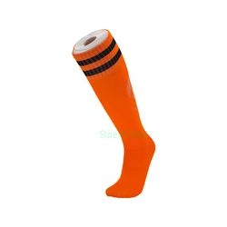 Men and Women Orange Stockings Knee High Soccer Socks Black Striped Towel Bottom Football Socks for EU37-45/US6-10,Item:FS06 Men and Women Orange Stockings Knee High Soccer Socks Black Striped Towel Bottom Football Socks for EU37-45/US6-10,Item:FS06
