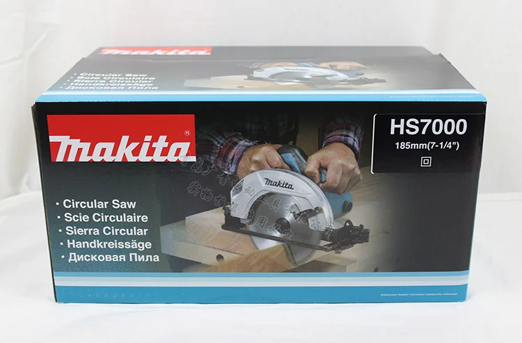 Япония Makita HS7000 электрическая циркулярная пила деревообрабатывающие циркулярные пилы деревянные бензопилы портативная режущая пила 1200 Вт 5200 об/мин