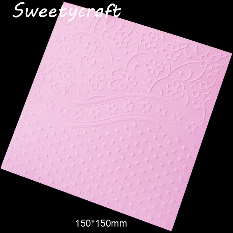 Dotty Floral Flower EMBOSSING FOLDER for Card Making Supplies Scrapbooking Paper Crafting Stamps Dies Stencils Embosser Templa