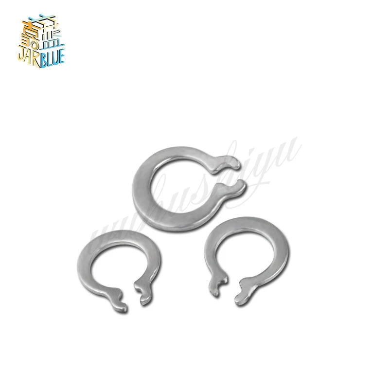 Size: 50PCS Nuts Huscus 100pcs 3mm 4mm 5mm 6mm 8mm Gb894 Gourd Type Washer 304 Stainless Steel C-Type Elastic Ring External Circlip Snap Retaining 