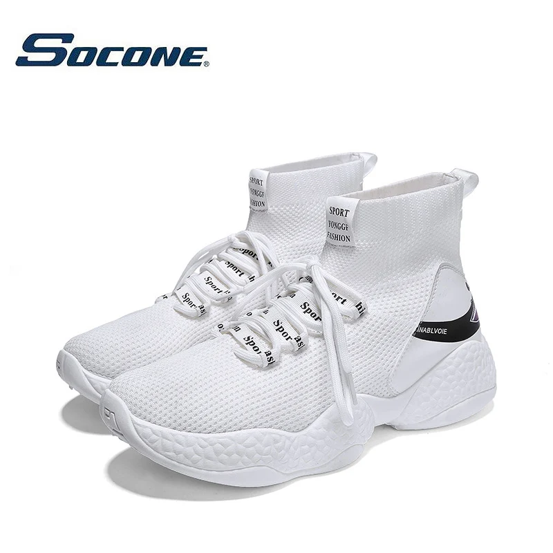 

SOCONE Men Breathable Sports Shoes Man Outdoor Athletic Training Light Running Shoes Mesh Comfortable Active Sneaker Gym