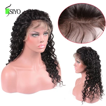 

Siyo Deep Wave Lace Front Human Hair Wigs For Women Malaysian Remy Hair Pre Plucked Lace Frontal Wig With Baby Hair