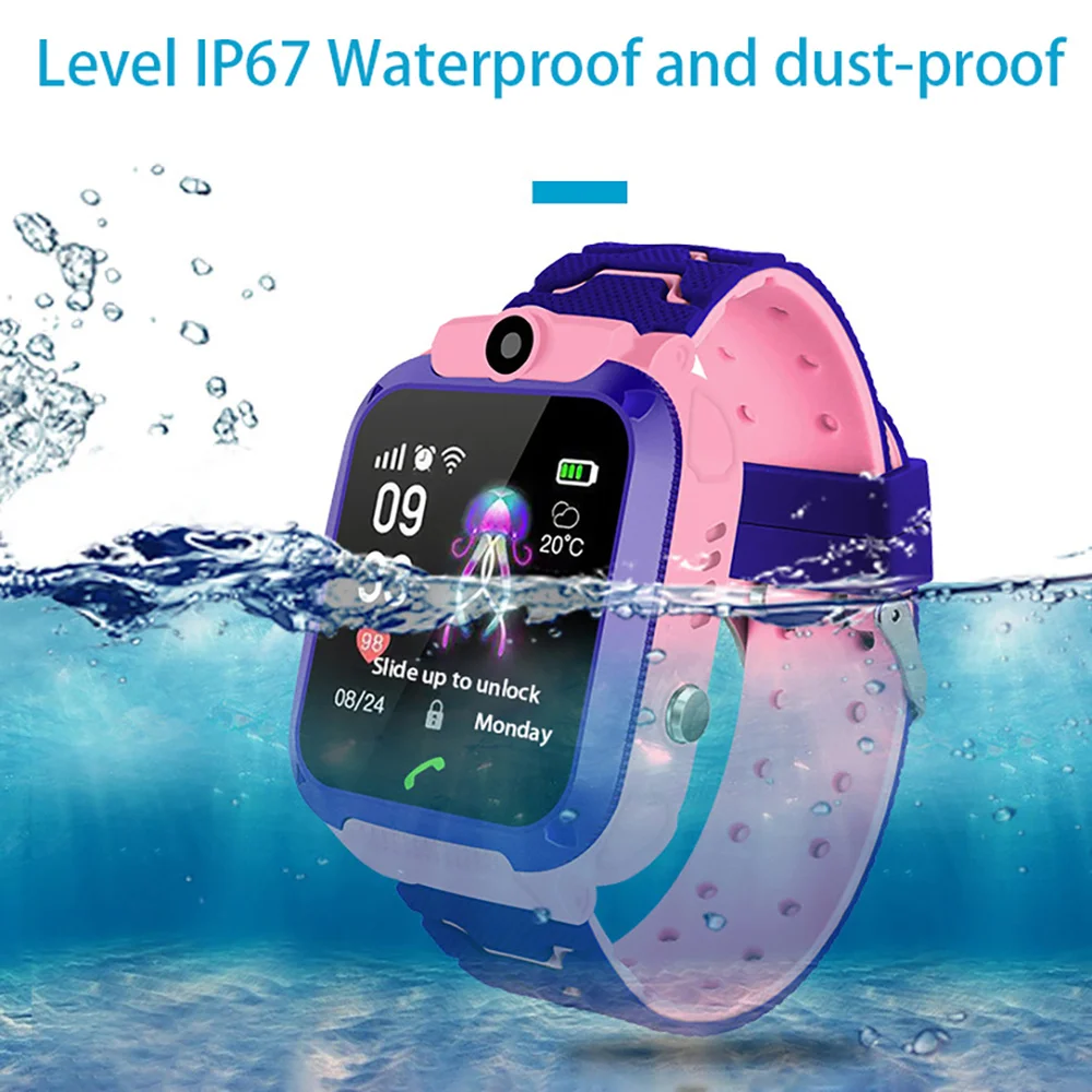 

Newest Waterproof Smart Watch Q12 Multifunctional Kids Digital Wristwatches Children Watch Phone for IOS Android Kids Toys Gift