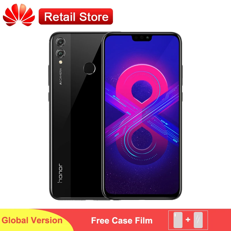 

Global Version Honor 8X 6.5" Smartphone LTE Kirin 710 Octa Core Android 8.1 Fingerprint 3750mAh OTA 4GB 128GB JSN-L22