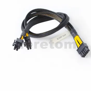 

50CM 10pin to 6+8pin GPU Video Card Power Adapter Cable For HP ML350 G8 Gen8 and GPU Video Card Ship@DE