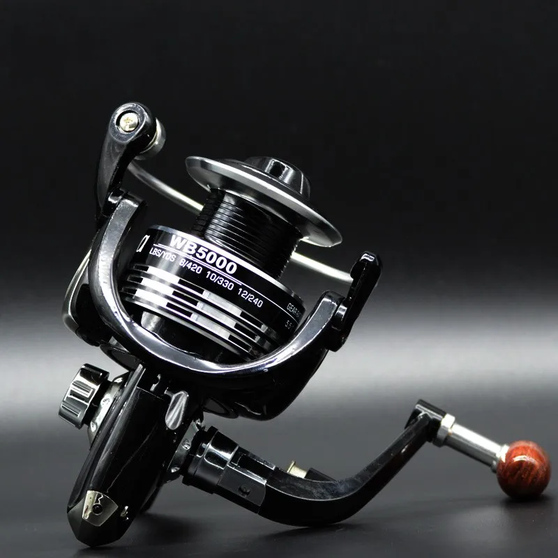 Battlesea Sea Fishing Spinning Reel 1000 6000 Metal Spool 13+1BB Saltwater Catfish Surfcasting Fishing Reel Distant Wheel