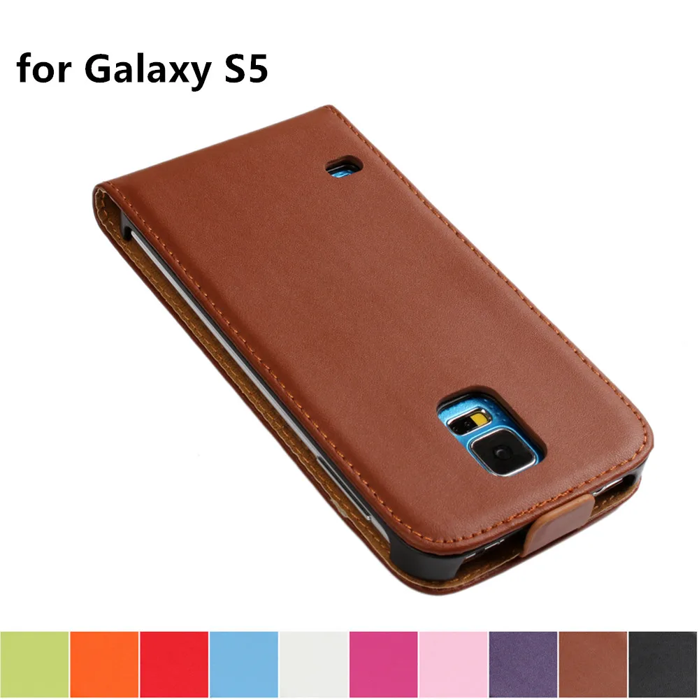 Раскладушка чехол для телефона кожаный Samsung Galaxy S5 i9600 кобура флип coevr