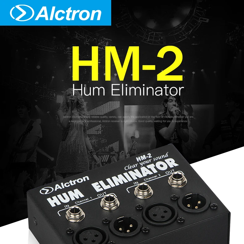 Alctron HM-2 hum eliminator для снижения шума для профессиональной студии записи, живой сцены, концерта таких случаев