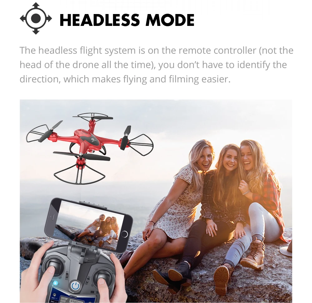 [ЕС США наличии] святой камень HS200D 720 P Wi Fi HD селфи камера FPV системы Drone 120 градусов 3D переворачивает RTF RC высота удержания Quadcopter