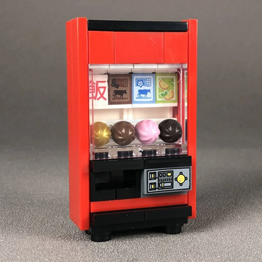 Одиночный мини торговый автомат строительные блоки аксессуары MOC чехол для