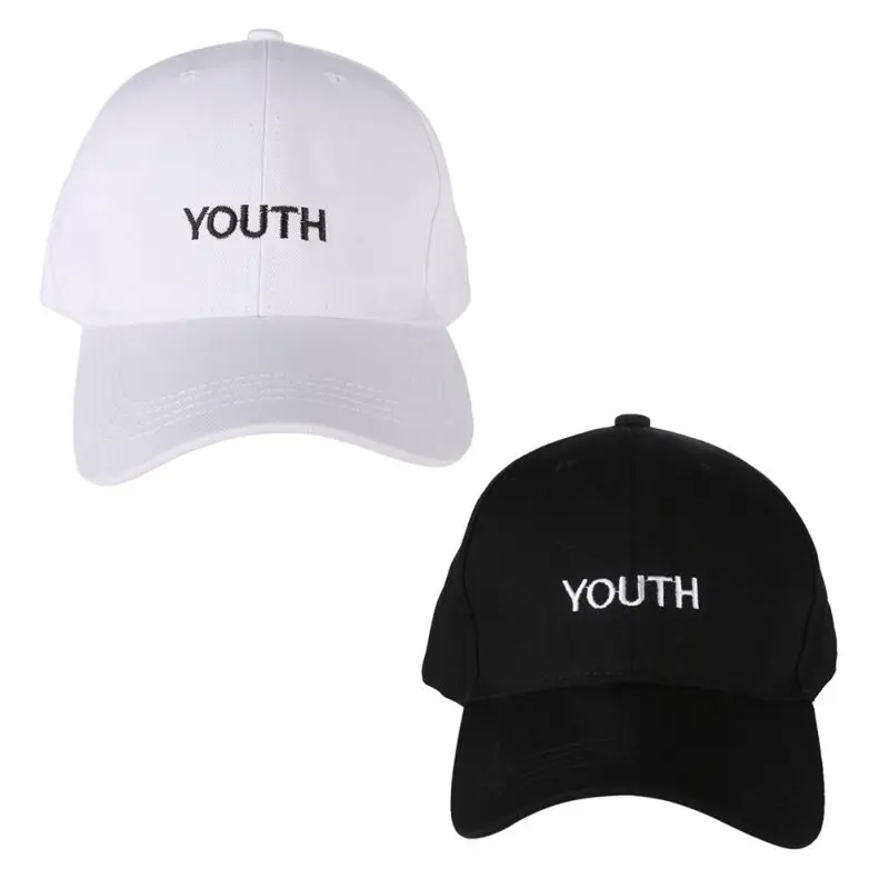 

Unisex Cap Fashion Women Men Summer Spring Cotton YOUTH Print Adult baseball Cap Black White Hat Snapback Hat