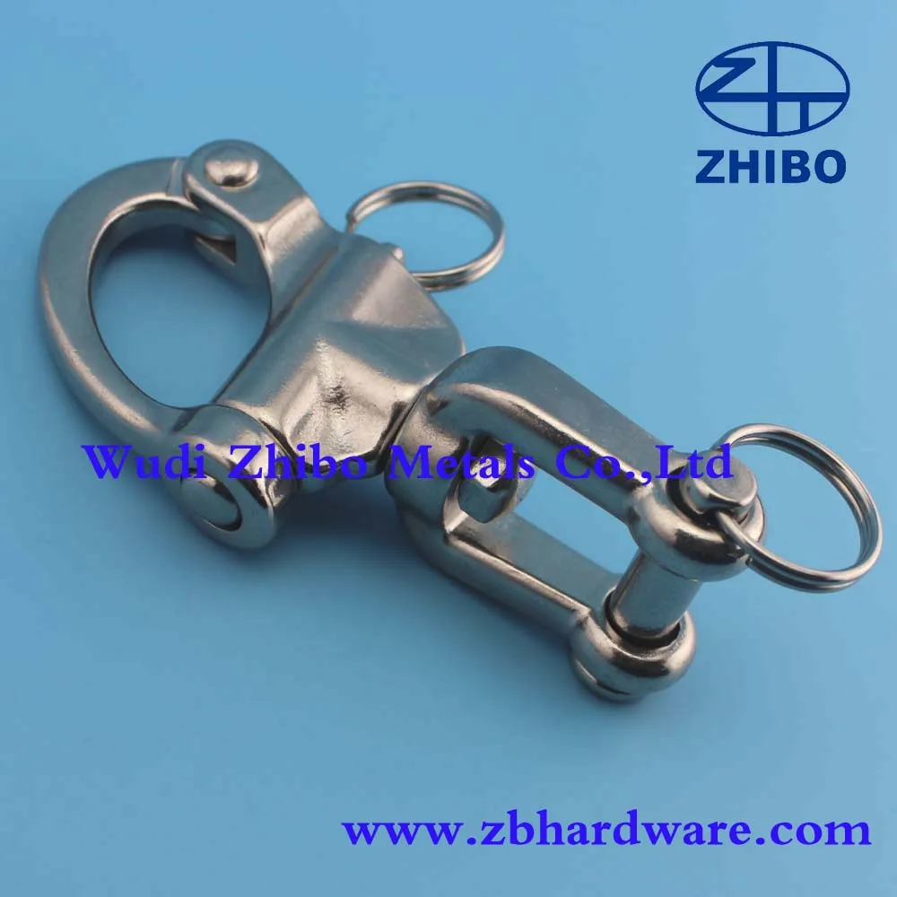 304 Stainless Steel Boat Sailing Bail Snap Shackle Rigging Silver 95mm Shackle S