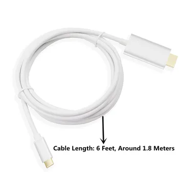 

USB C to HDMI 4K 30 hz Cable adapter Type C HDMI Thunderbolt 3 for huawei mate 20 macBook pro 2018 pro galaxy S9 HDMI USB-C