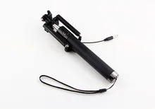 Wholesale100pcs Lot Integrated Foldable Smart Self Timer Shutter Selfie Holder Pole Stick For Smart phone