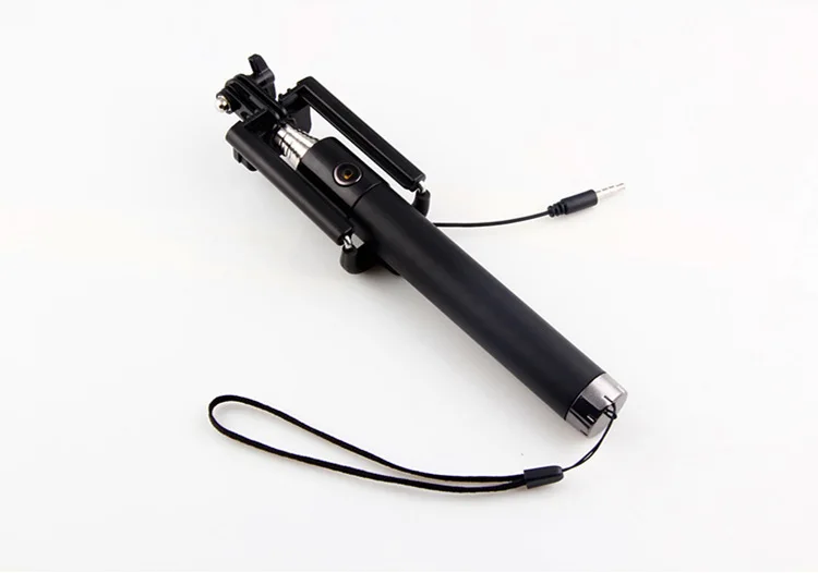 Wholesale100pcs Lot Integrated Foldable Smart Self Timer Shutter Selfie Holder Pole Stick For Smart phone