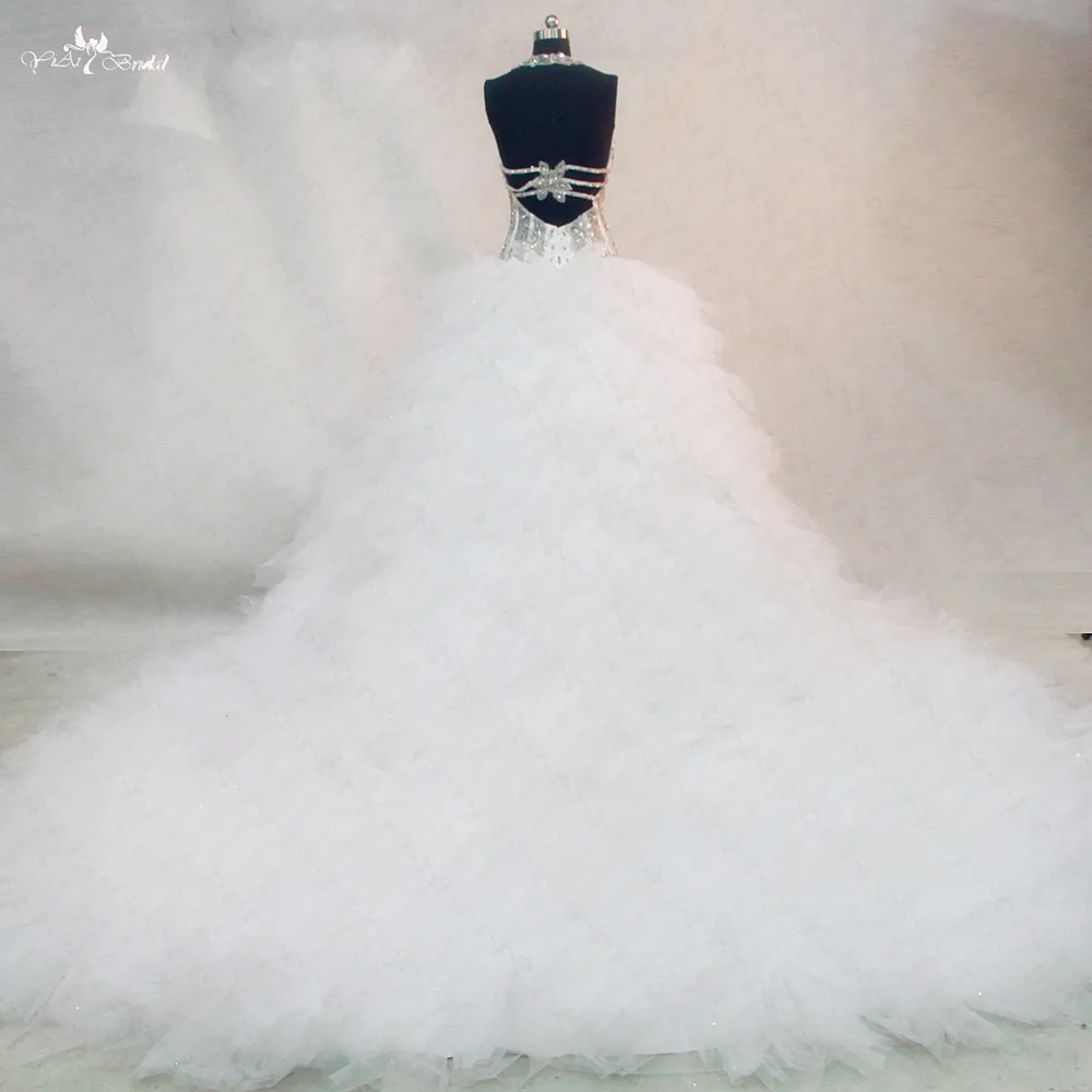 RSW1006 gelinlik vestidos de noiva com foto real (1)