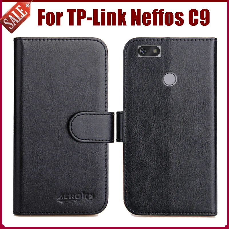 

Hot Sale! TP-Link Neffos C9 Case New Arrival 6 Colors High Quality Flip Leather Protective Cover For TP-Link Neffos C9 Case