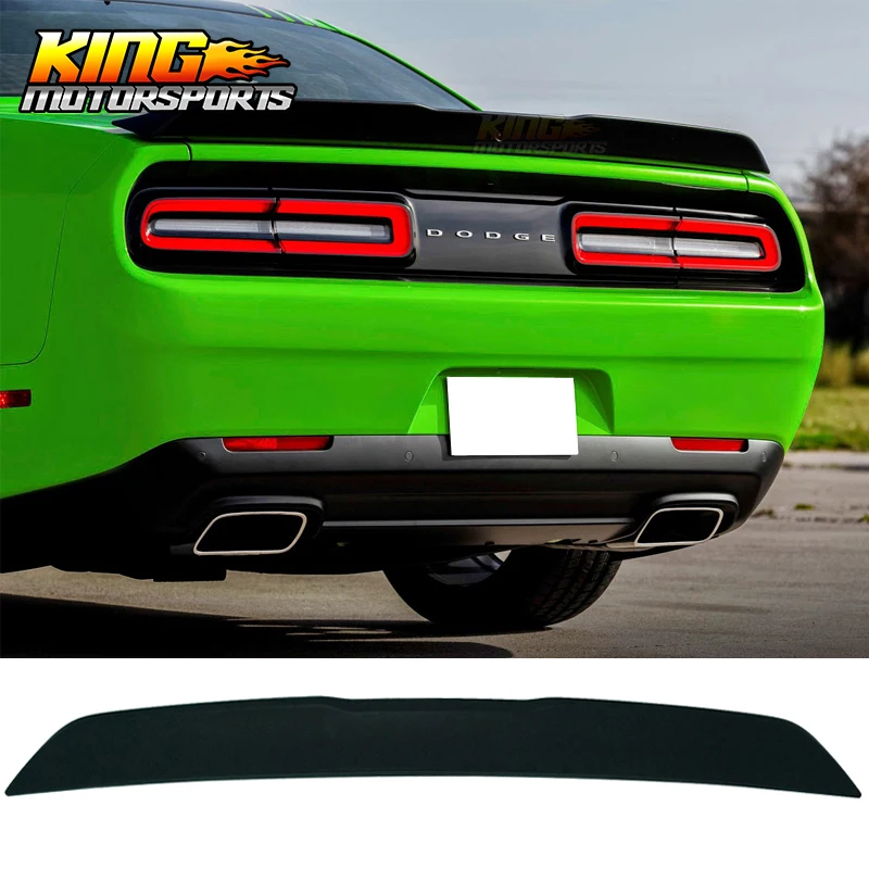 Подходит 15-18 Dodge Challenger R/T scat pack флеш спойлер багажника OE отверстие для камеры отсутствует матовый черный