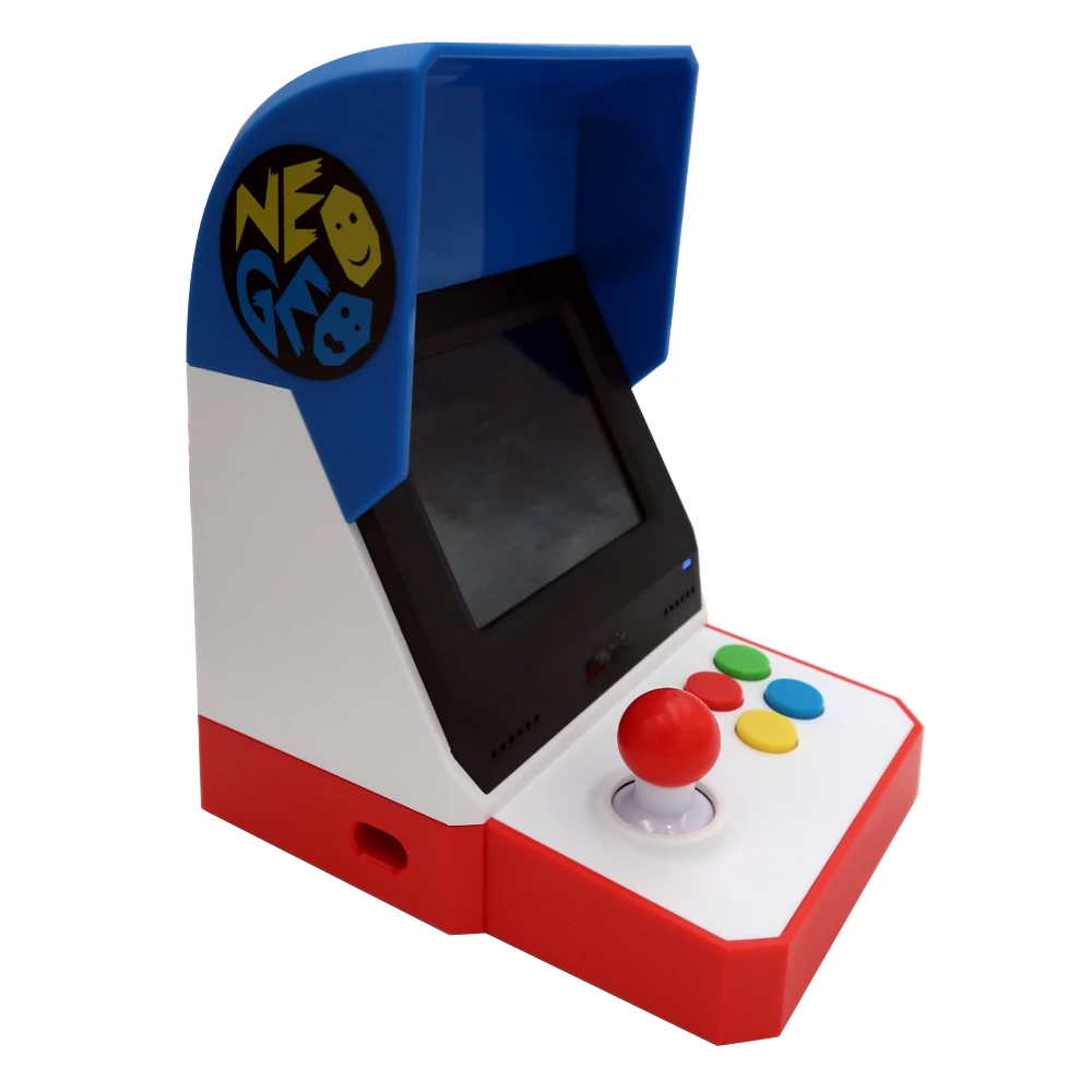 Для мини-игровой консоли NeoGeo подключение к аккумуляторам смартфона функция джойстика стиль контроллер стерео колонки 3,5 дюймов дисплей