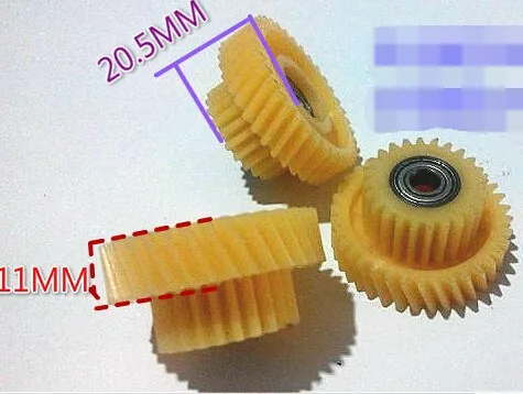 3 шт./партия Диаметр: 40 мм 24 T/36 T электромобиль двухуровневый подшипник нейлоновая шестерня