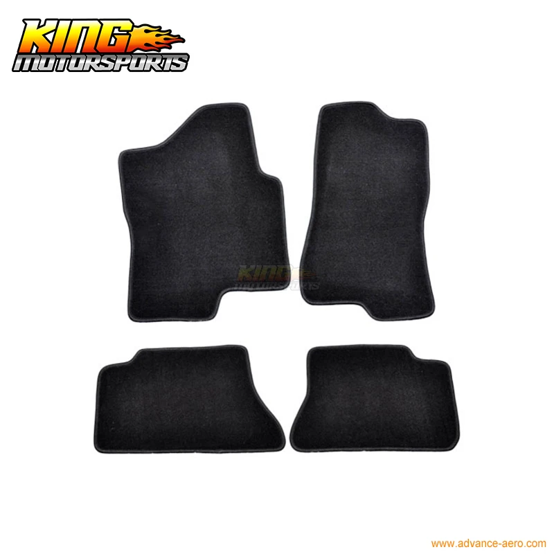 

Fits 2000-2006 Chevy Suburban Tahoe 00-07 Chevy Silverado Floor Mats Front & Rear 4PC Black Nylon USA Domestic Free Shipping