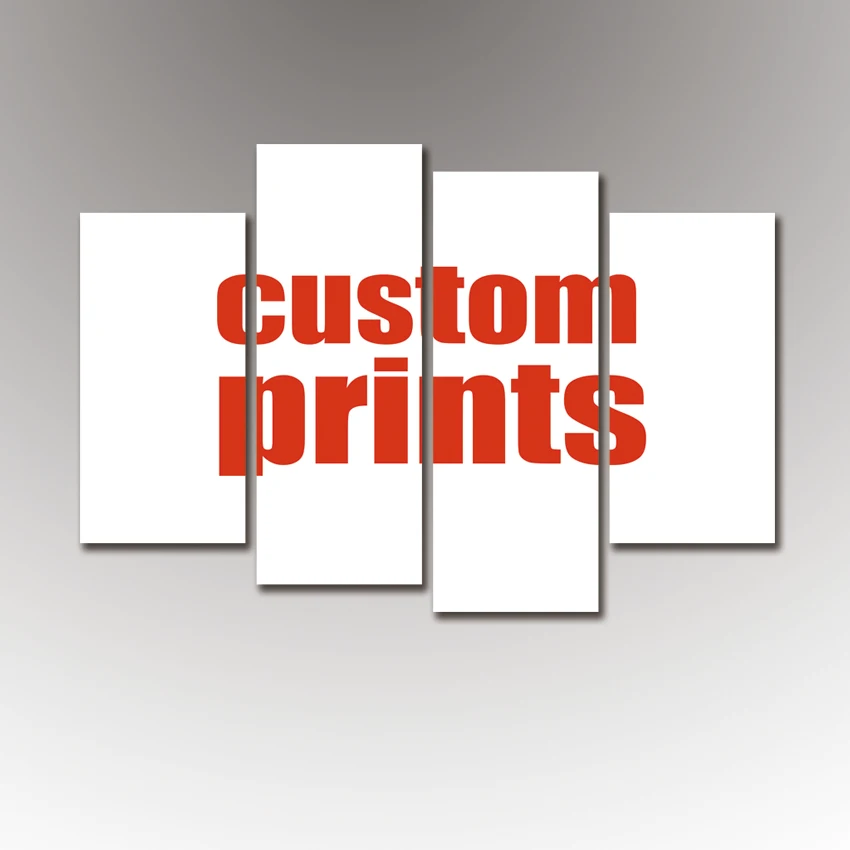 

Custom prints Your Photo,Family or Baby Picture,Favorite Image 4Pcs Custom Print on Canvas Home Decor Unique New Year Gift Cool