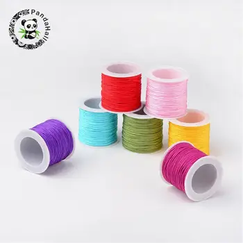 

1mm Mixed Color Nylon Thread Cord Material for Jewerly Making DIY, about 35m/roll,25Rolls/lot