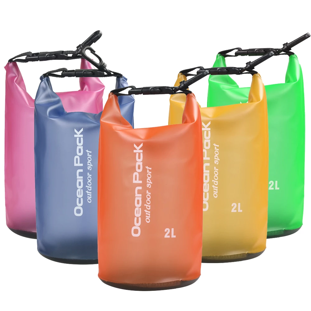 Bolsa seca impermeable de 2L, saco de almacenamiento resistente al agua, bolsa para natación, kayak, canoa, navegación, pesca|Bolsas para travesía fluvial| - AliExpress
