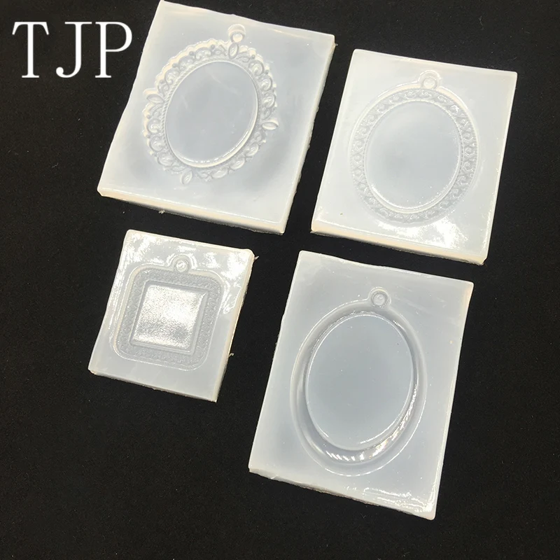 

TJP Liquid silicone mold base DIY resin jewelry pendant necklace pendant lanugo mold resin molds for jewelry