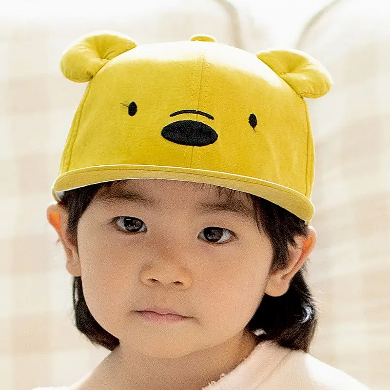 Дети Регулируемый шар шляпа для маленьких девочек зимние теплые медвежонок дышащая бейсбольная кепка с животным принтом кепки с козырьком Детский подарок