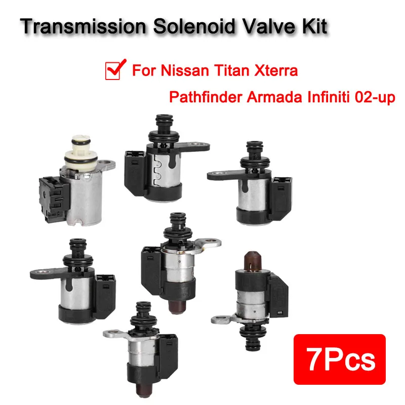 

7 Pcs RE5R05A Transmission Control Solenoid Kit For Nissan Pathfinder 2002-UP