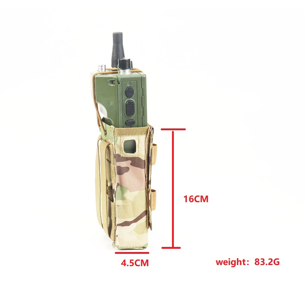 Тактический MOLLE 152 межфонный чехол сумка с сумкой для журналов нейлоновая регулируемая система Molle крепление интерфон Радио Чехол сумка