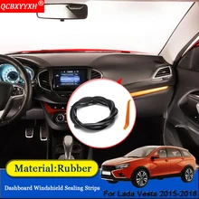 QCBXYYXH автомобиль-Стайлинг резиновые анти-звуконепроницаемые не пропускающие шума Пылезащитная Приборная панель автомобиля уплотнительные полосы подходят для Lada Vesta
