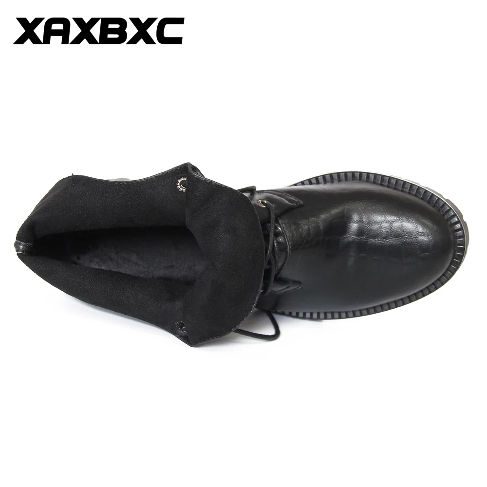 XAXBXC/Кожаные броги в британском ретро-стиле; оксфорды; черные короткие ботинки; женские ботинки на низком каблуке с острым носком; повседневная женская обувь ручной работы