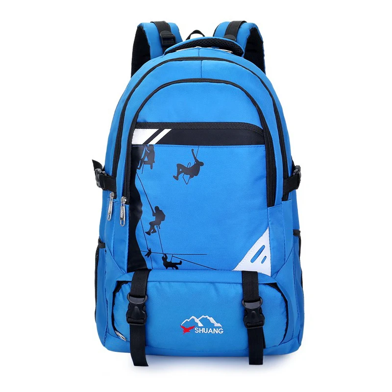 

Travel Backpack Large Capacity Men Nylon Outdoor Mountaineering Bag Waterproof Lightweight Sports Hiking Leisure Function Bags