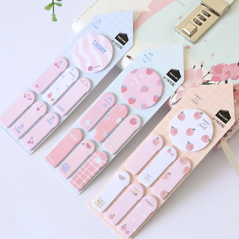 

1pc Cute Kawaii Memo Pad Sticky Notes Stationery Sticker Index Posted It Planner Stickers Notepads Office School Supplies