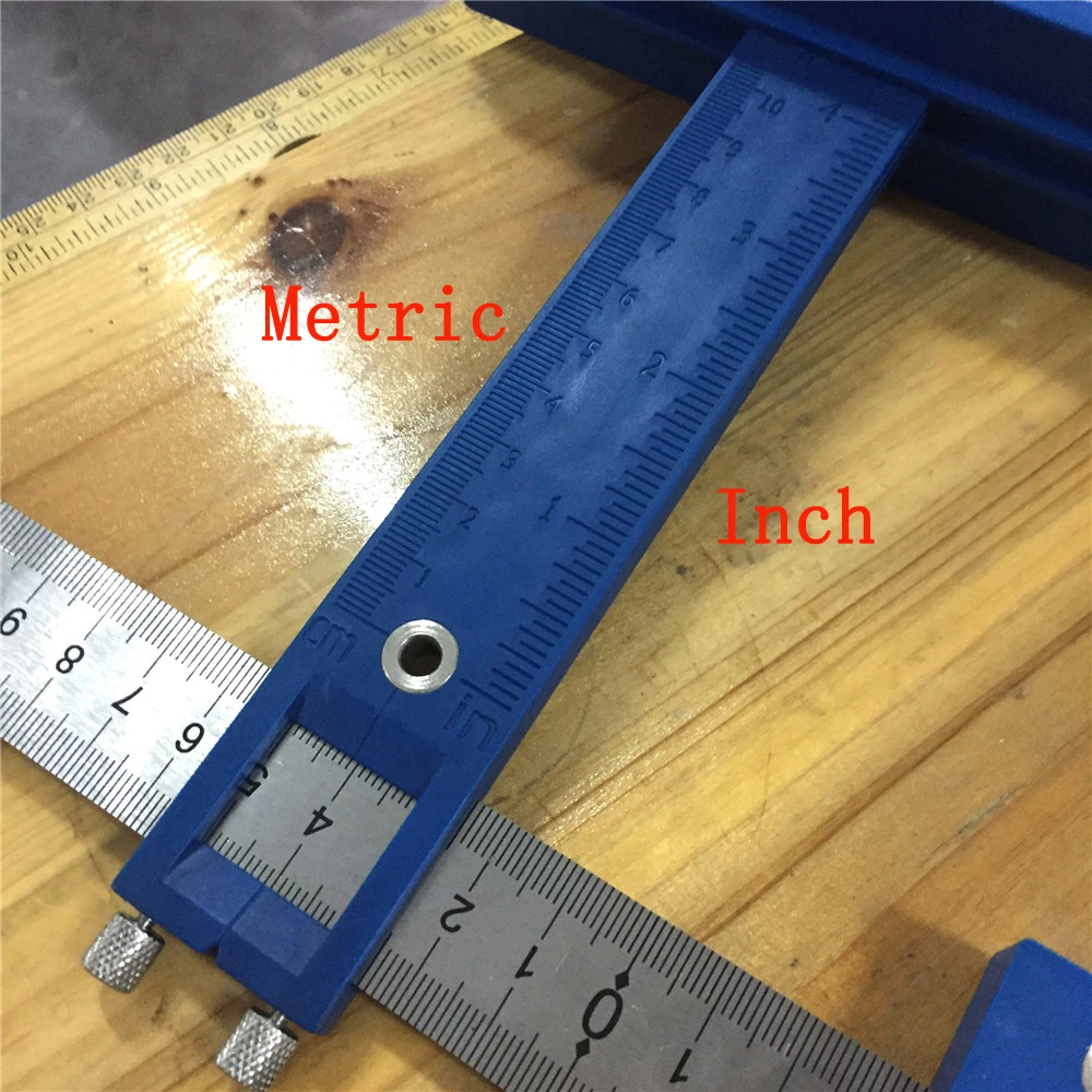 ALLSOME метрики/дюймов 5 мм сверла рукав шкаф аппаратные средства джиг ящик тянуть джиг дерево бурения дюбель отверстие пилы Master system