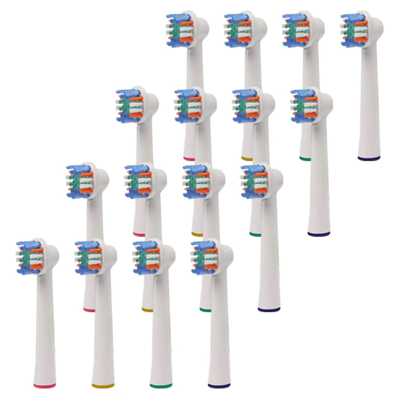 

16PCS Replacement Electric Toothbrush Heads For Braun Oral B Soft Dual Clean Advance Power/Pro Health/Triumph/3D Excel/Vitality