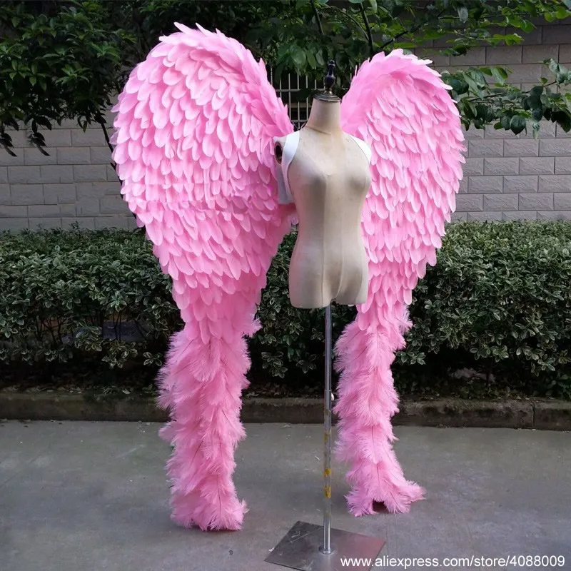 Высокое качество милые розовые крылья ангела приятные подарки для девочек взрослых крылья феи для Танцы Свадебные украшения съемки реквизит